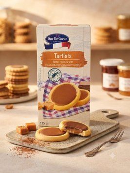 Пісочне печиво Duc De Coeur "Tartlets" з карамеллю та молочним шоколадом 20842451 фото