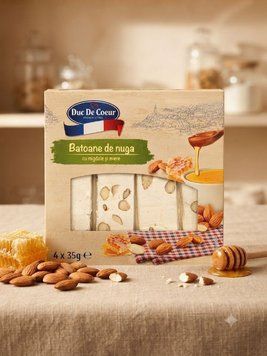 Нуга Duc De Coeur з мигдалем та медом (4 x 35г) 4056489609230 фото