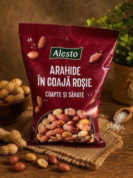 Смажений солоний арахіс у червоній шкарлупі від бренду Alesto 4335619053380 фото