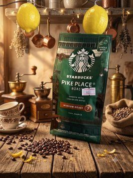 Кава в зернах Starbucks Pike Place Roast 7613036932073 фото