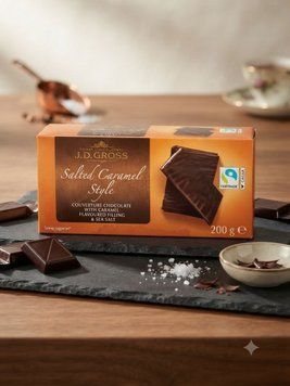 J.D. Gross Salted Caramel Style Couverture Chocolate 4056489350392 фото