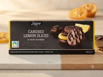 Deluxe Candied Lemon Slices in Dark Chocolate 4056489510628 фото