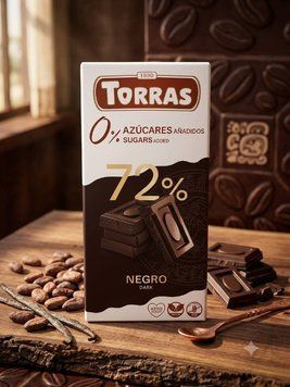 Чорний шоколад Torras із вмістом 72% какао 8410342006585 фото