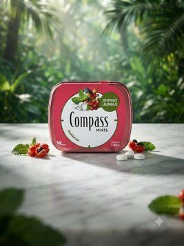 Драже Compass зі смаком Energy Jungle Guarana 4017602701255 фото